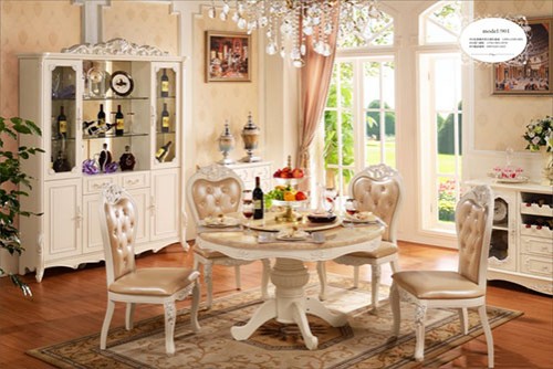 BÀN ĂN TÂN CỔ ĐIỂN 901- TRÒN